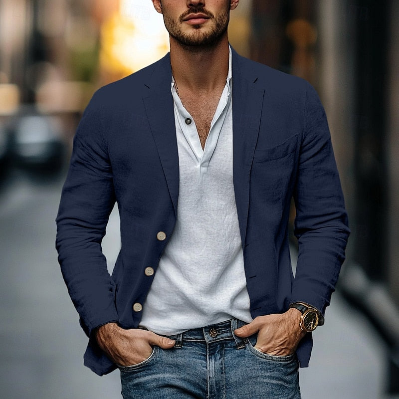 Linnen blazer voor de zomer