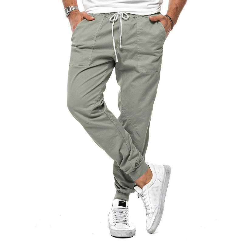 Casual en Comfortabele Herenbroek met Micro-Stretch voor Dagelijks Gebruik