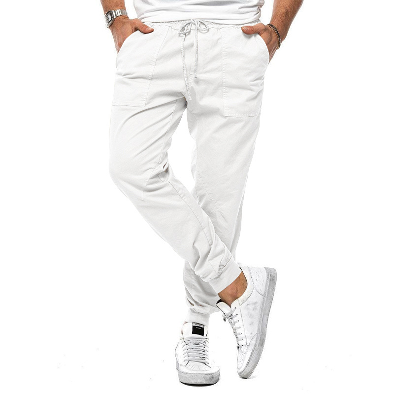 Casual en Comfortabele Herenbroek met Micro-Stretch voor Dagelijks Gebruik