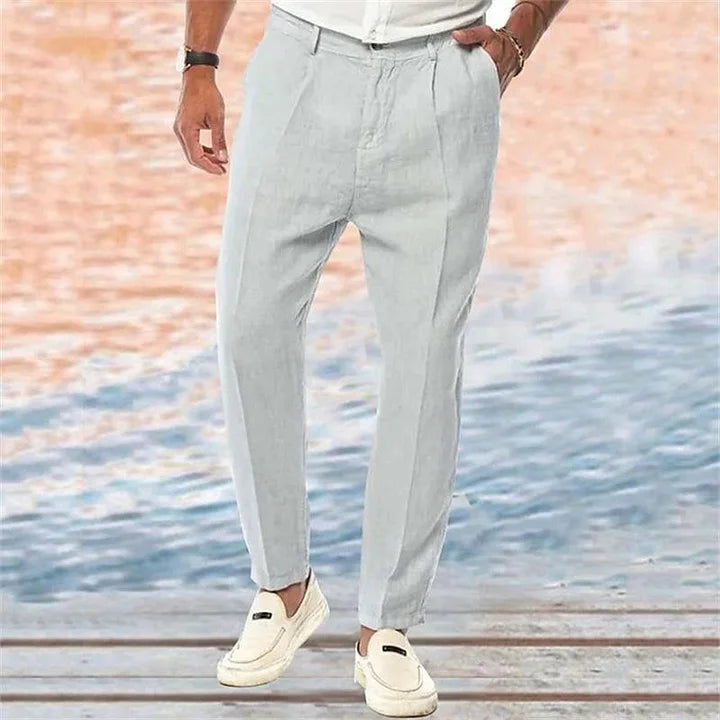Daan | Heren Linnen Zomerbroek