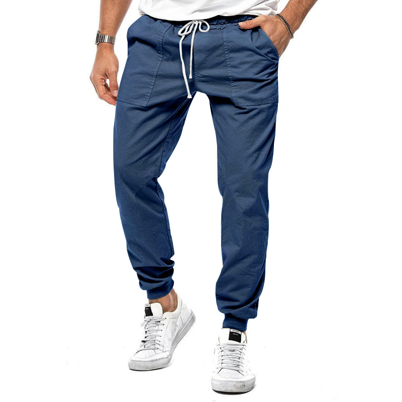 Casual en Comfortabele Herenbroek met Micro-Stretch voor Dagelijks Gebruik