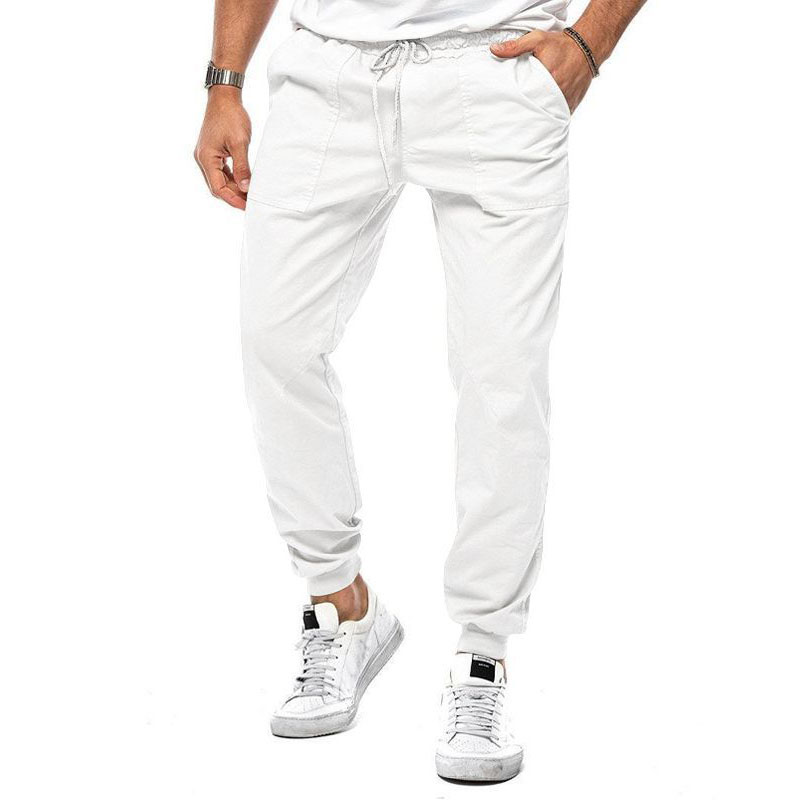 Casual en Comfortabele Herenbroek met Micro-Stretch voor Dagelijks Gebruik