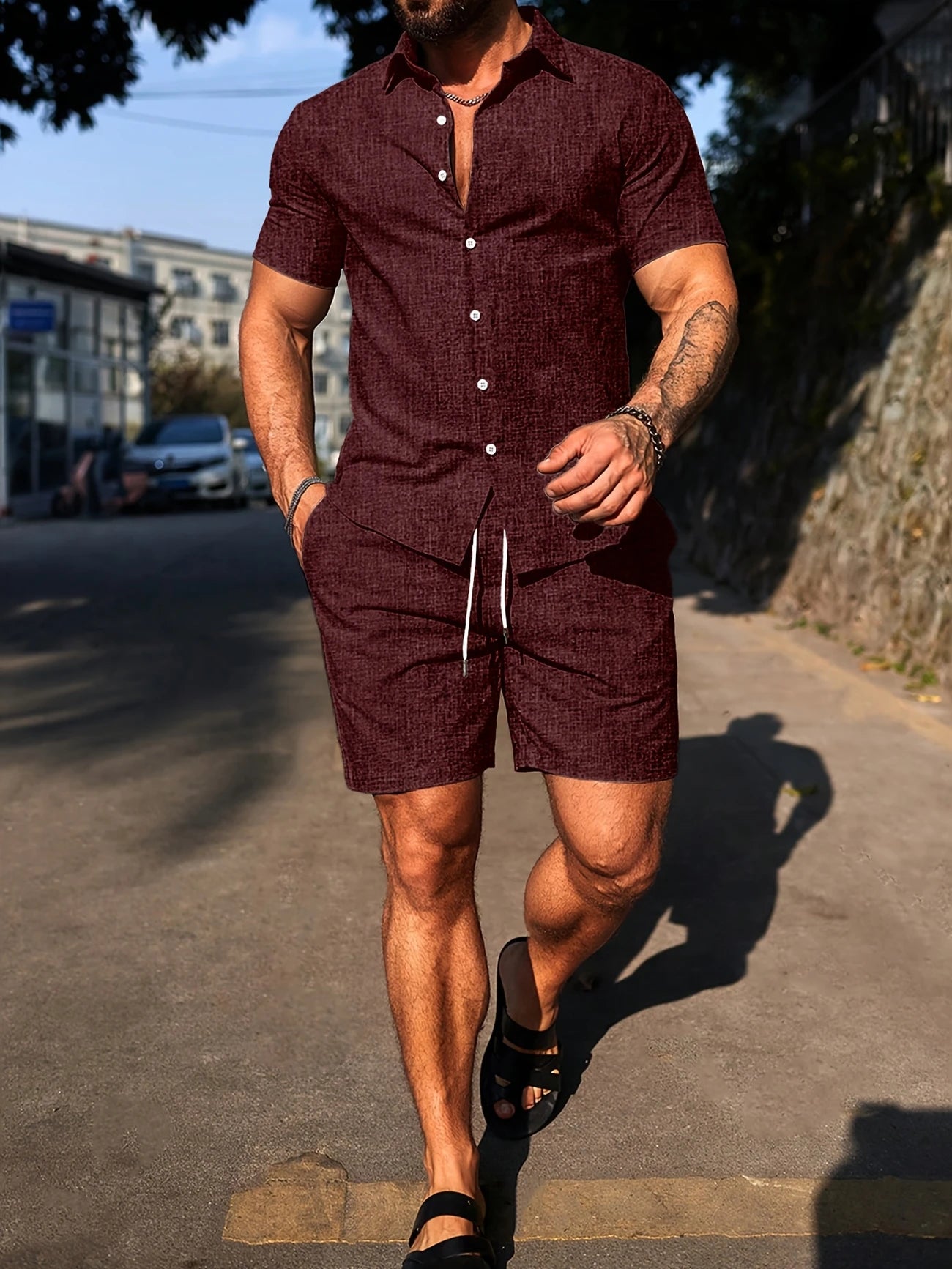 Ciro | 2-delige zomerse shirt & shorts set