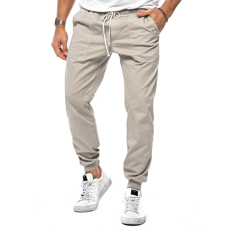 Casual en Comfortabele Herenbroek met Micro-Stretch voor Dagelijks Gebruik