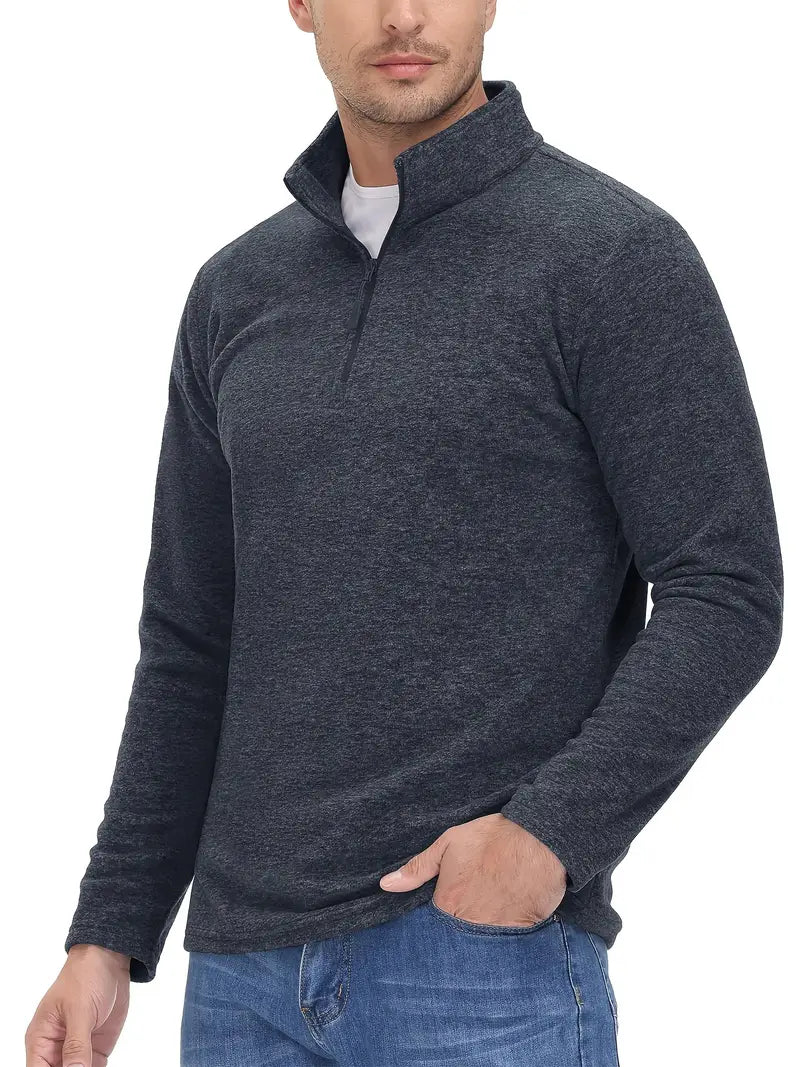 Comfortabele Quarter Zip Trui voor Casual en Sportief