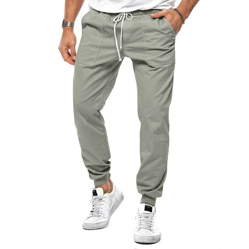 Casual en Comfortabele Herenbroek met Micro-Stretch voor Dagelijks Gebruik