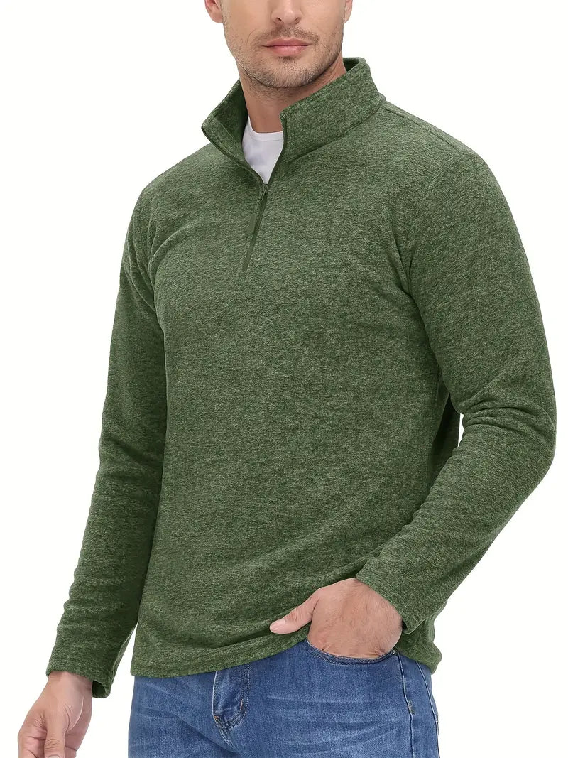 Comfortabele Quarter Zip Trui voor Casual en Sportief