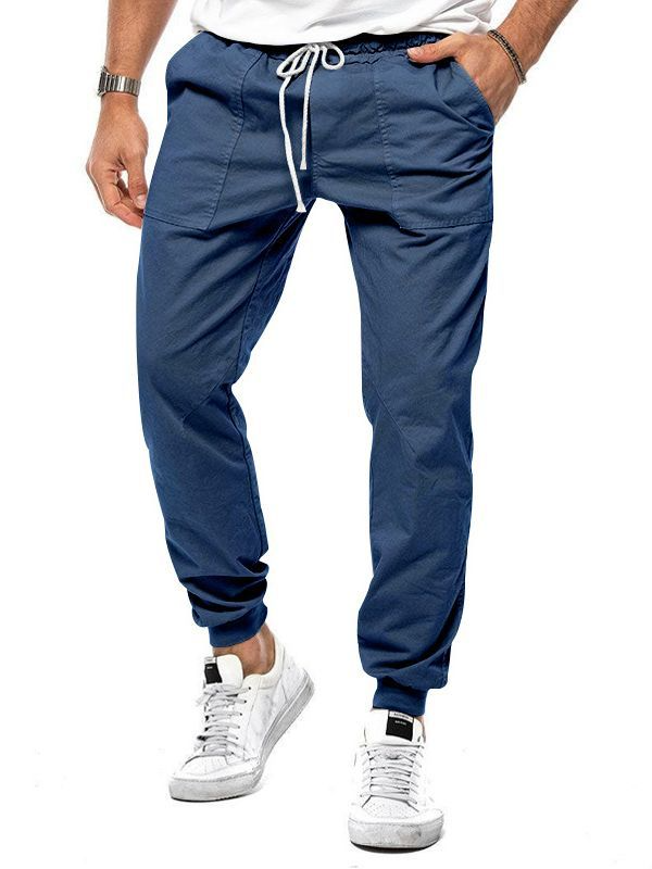 Casual en Comfortabele Herenbroek met Micro-Stretch voor Dagelijks Gebruik