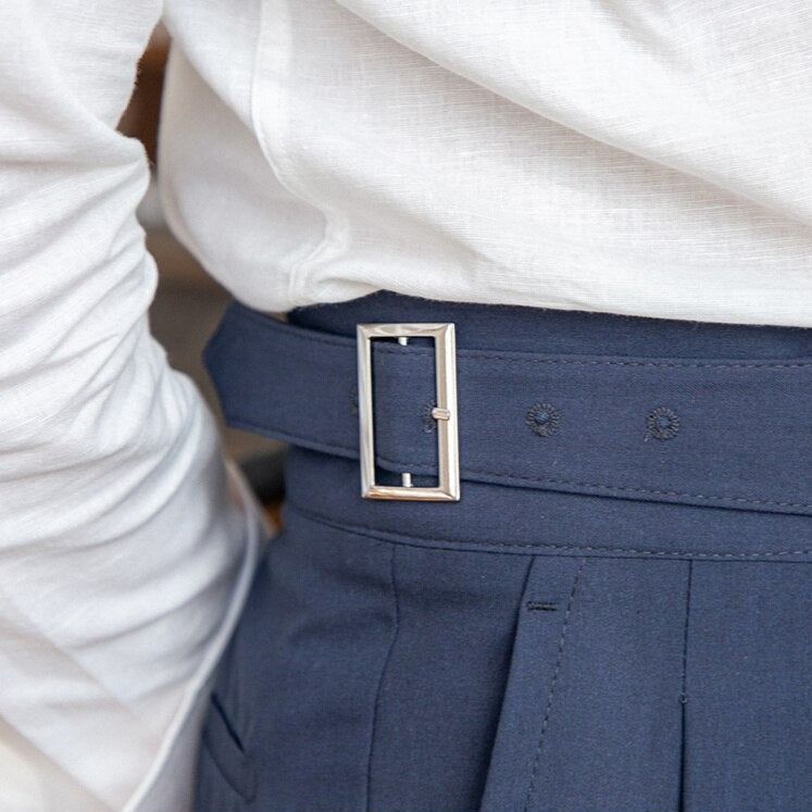Klassieke Gespbroek - Tailored High-Waist voor Mannen