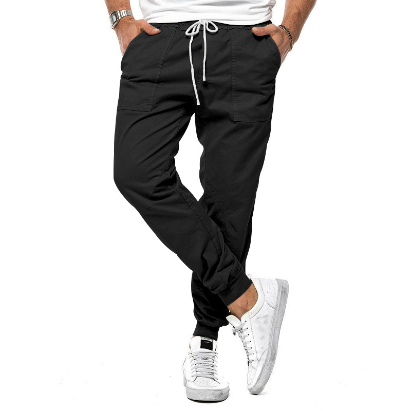 Casual en Comfortabele Herenbroek met Micro-Stretch voor Dagelijks Gebruik