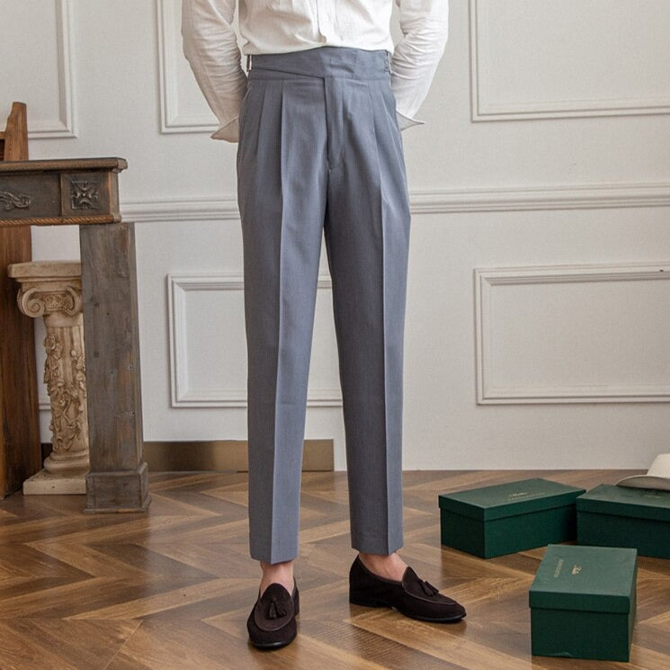 Klassieke Gespbroek - Tailored High-Waist voor Mannen
