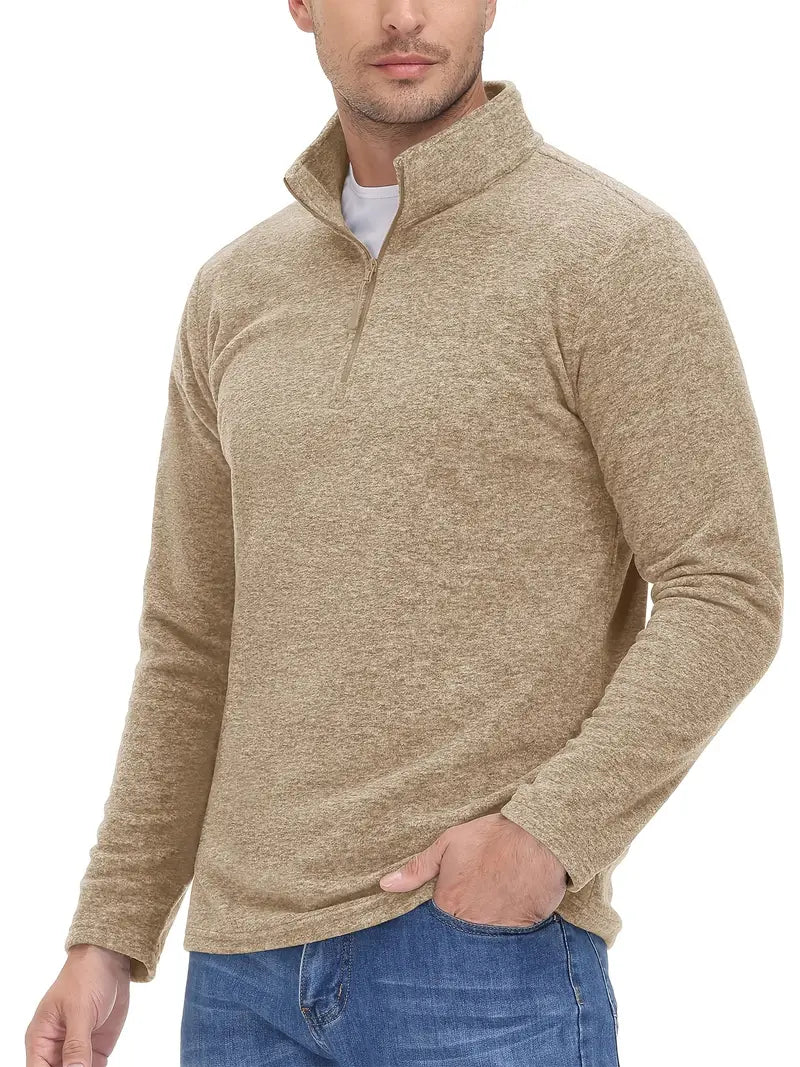 Comfortabele Quarter Zip Trui voor Casual en Sportief