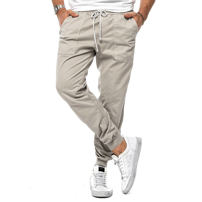 Casual en Comfortabele Herenbroek met Micro-Stretch voor Dagelijks Gebruik