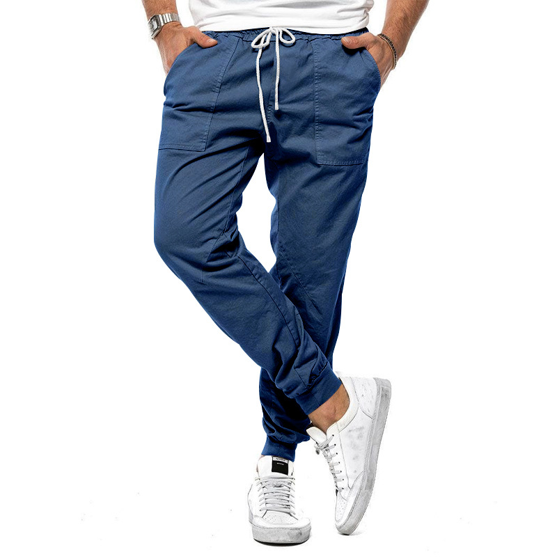 Casual en Comfortabele Herenbroek met Micro-Stretch voor Dagelijks Gebruik