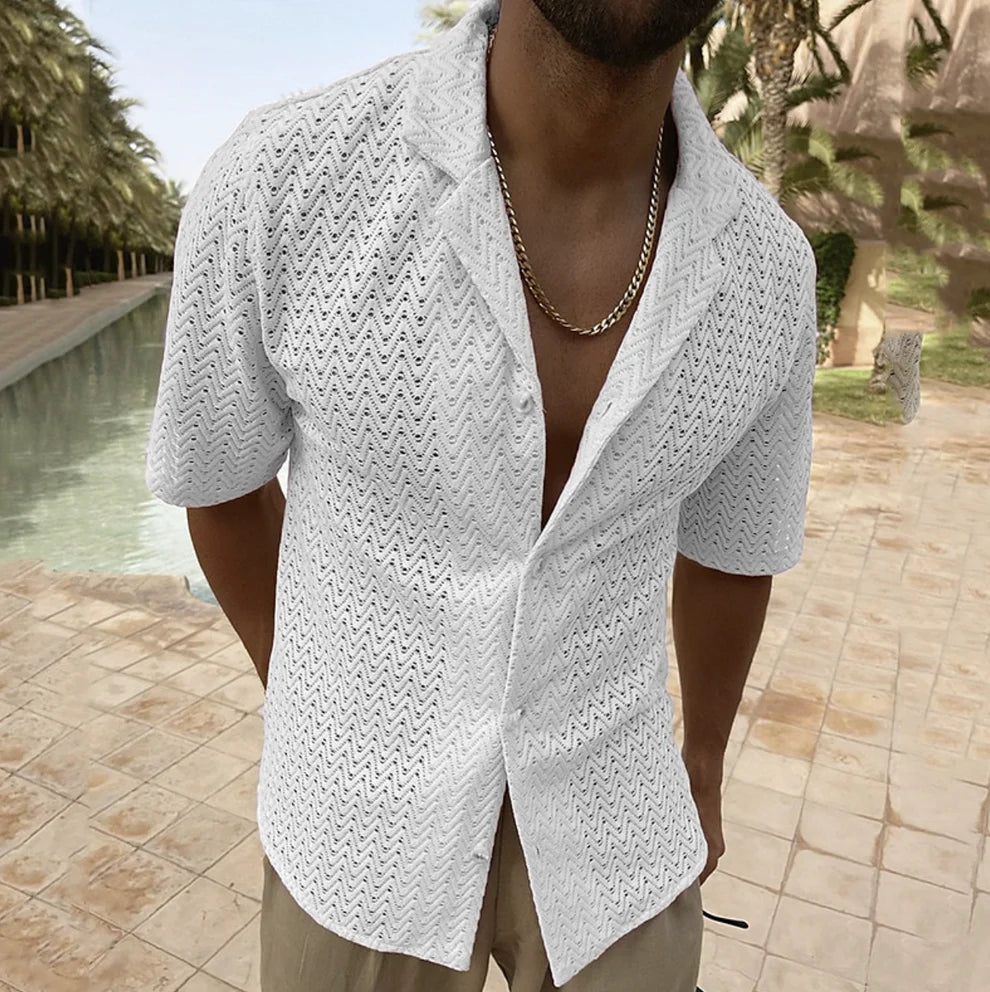 Niels | Zomers Herenoverhemd voor een Comfortabele Casual Look