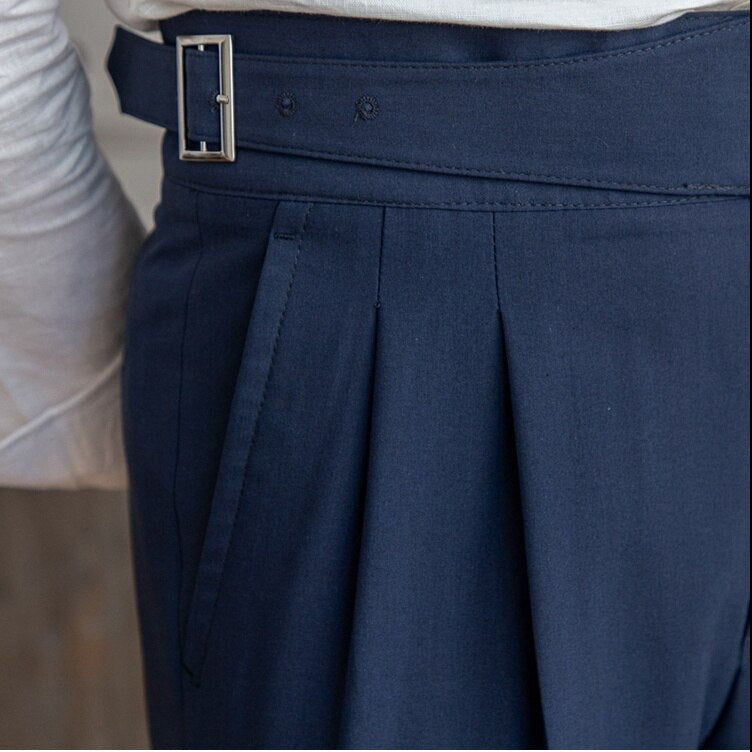 Klassieke Gespbroek - Tailored High-Waist voor Mannen