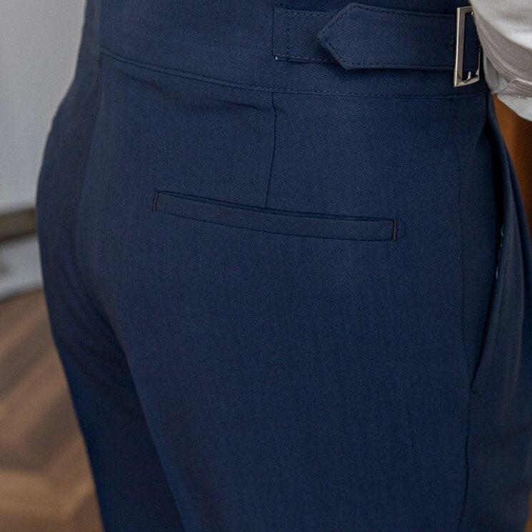 Klassieke Gespbroek - Tailored High-Waist voor Mannen