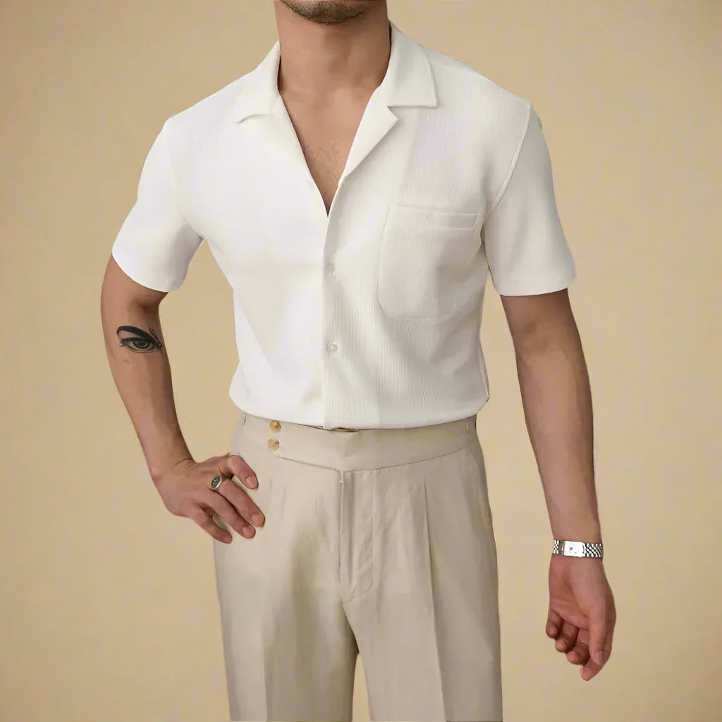 Noah | Casual Gebreid Korte Mouwen Shirt