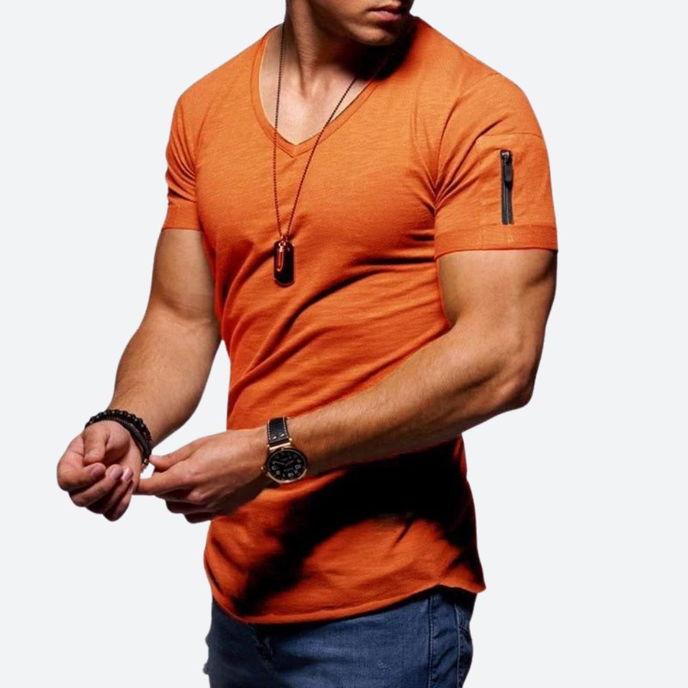 Rick | Heren Muscle T-shirt met V-hals
