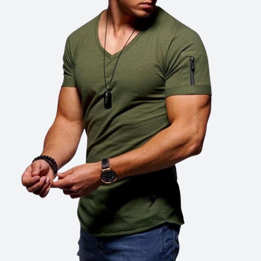 Rick | Heren Muscle T-shirt met V-hals
