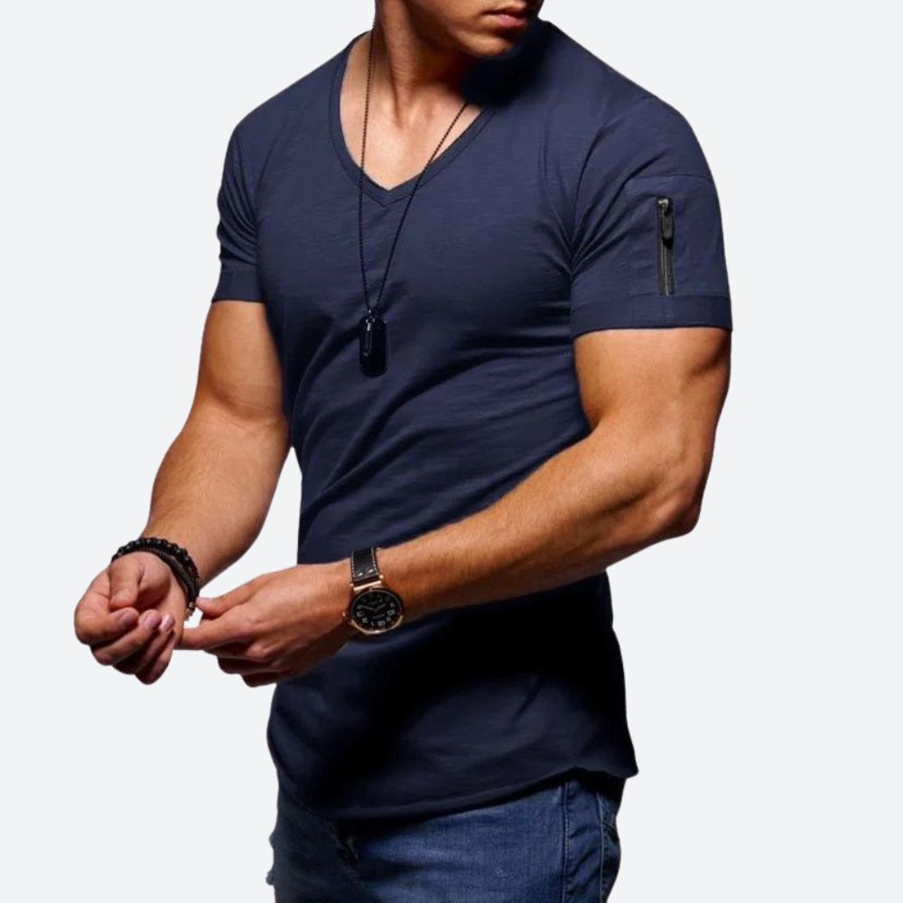 Rick | Heren Muscle T-shirt met V-hals