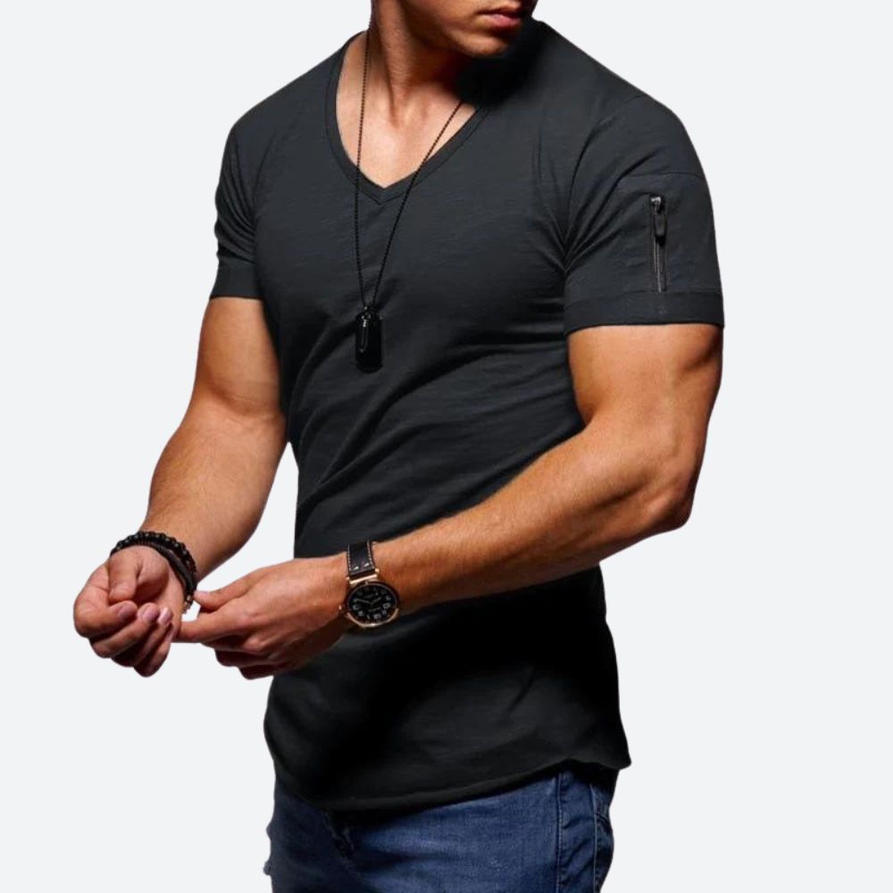 Rick | Heren Muscle T-shirt met V-hals