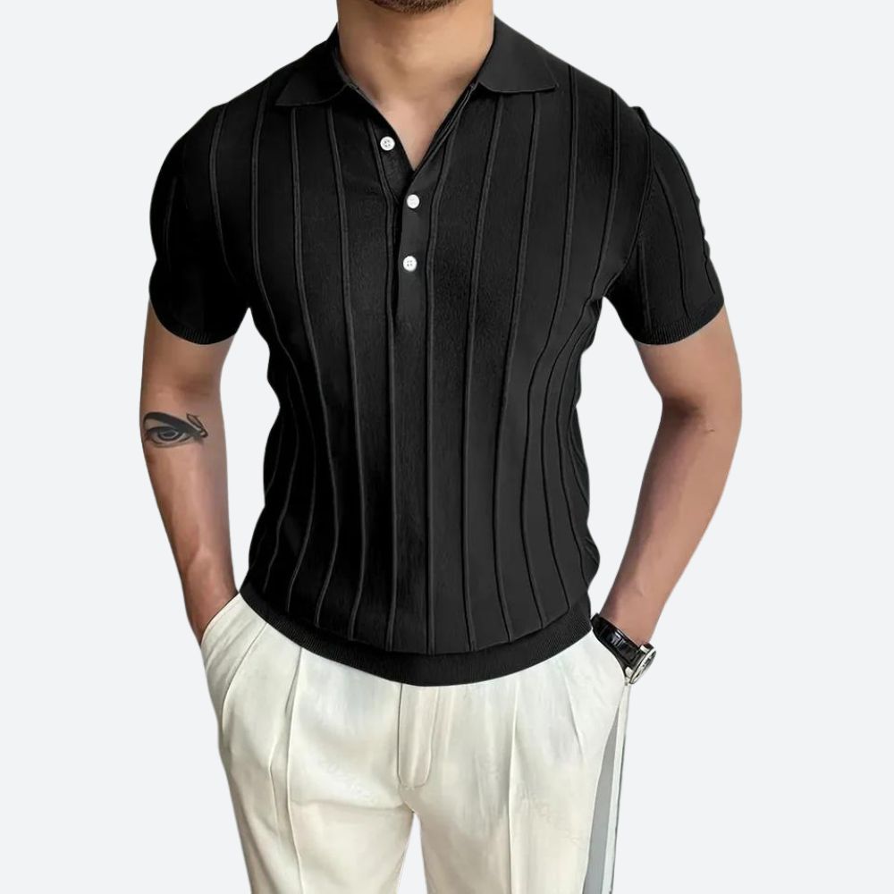 Super Stretch V-Hals Poloshirt