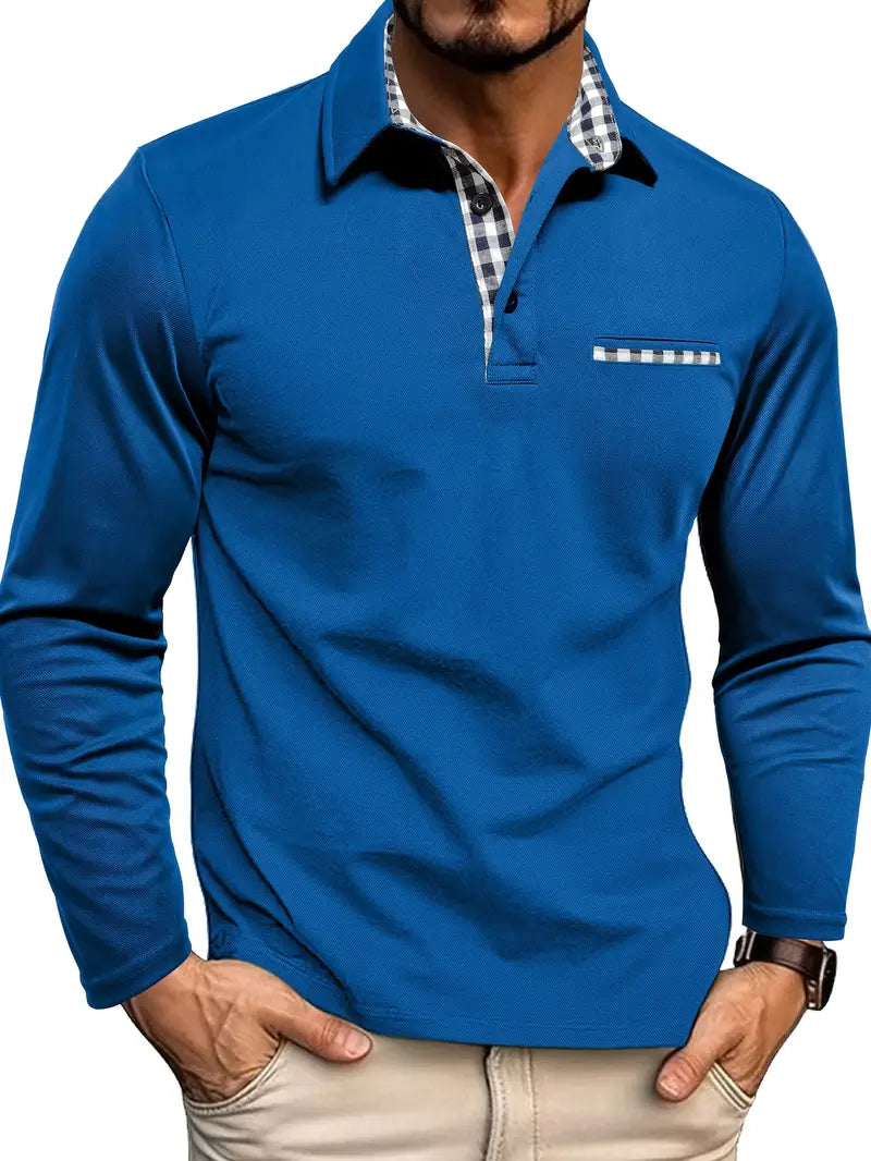 Klassieke Heren Zomerpolo met lange mouwen