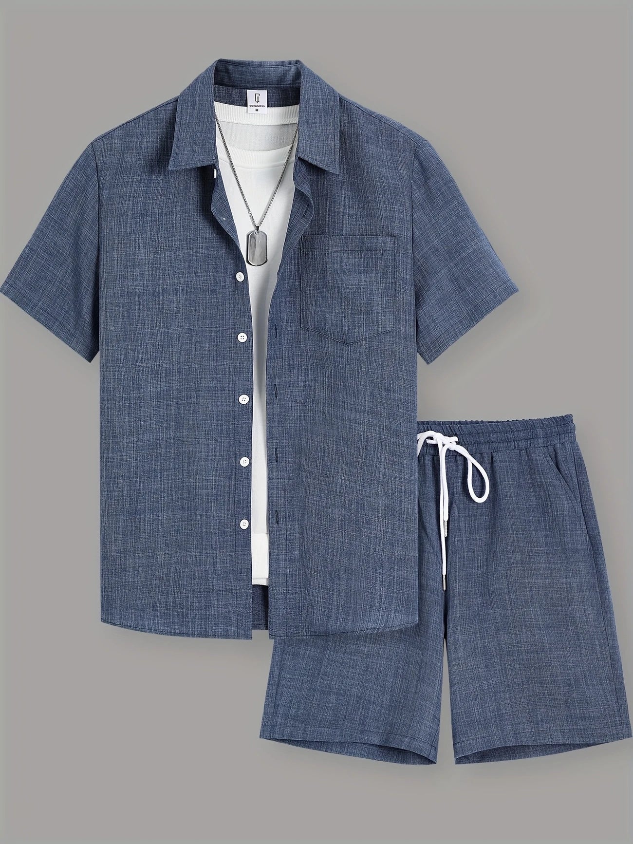 Raúl | 2-delige zomerse shirt & shorts set