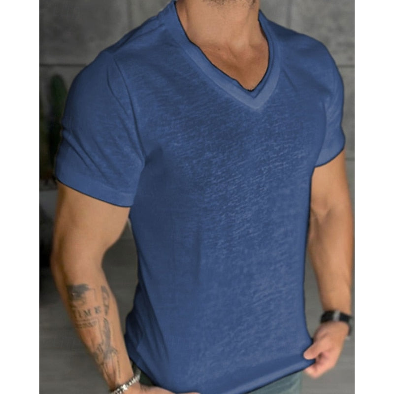 Daan | V-hals T-shirt voor de Zomer