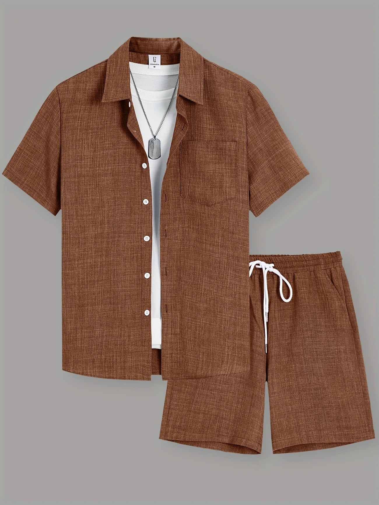 Raúl | 2-delige zomerse shirt & shorts set