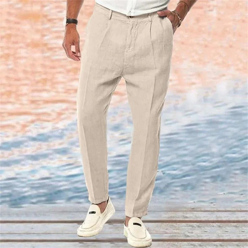 Daan | Heren Linnen Zomerbroek