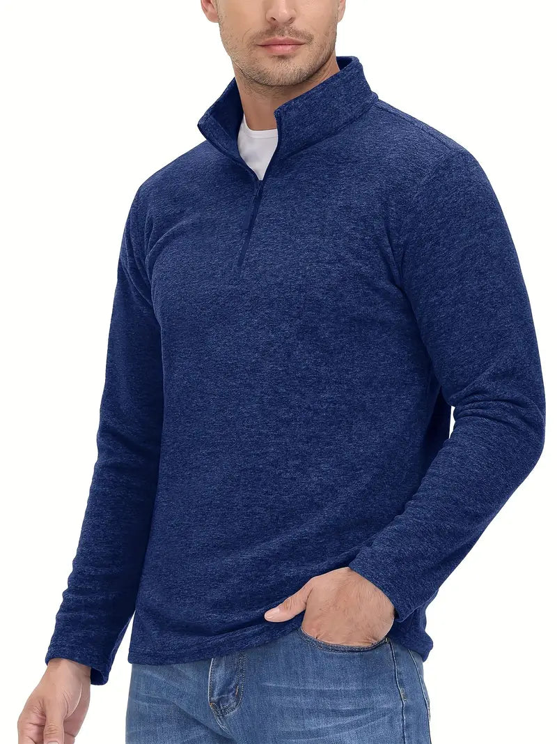 Comfortabele Quarter Zip Trui voor Casual en Sportief