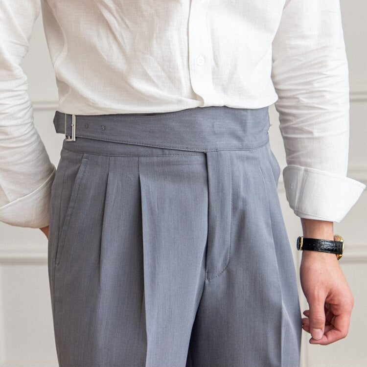 Klassieke Gespbroek - Tailored High-Waist voor Mannen