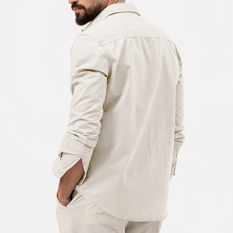 Heren Cargo Shirt – Functioneel, Ademend en Stijlvo