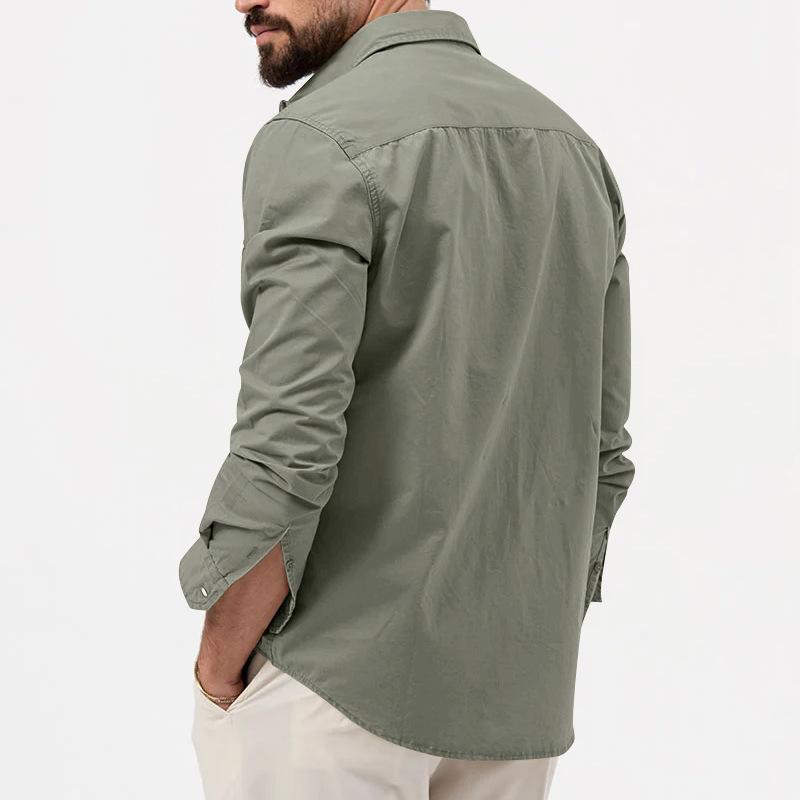 Heren Cargo Shirt – Functioneel, Ademend en Stijlvo