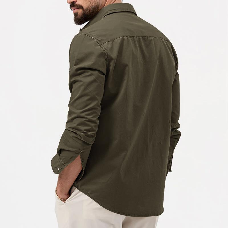 Heren Cargo Shirt – Functioneel, Ademend en Stijlvo