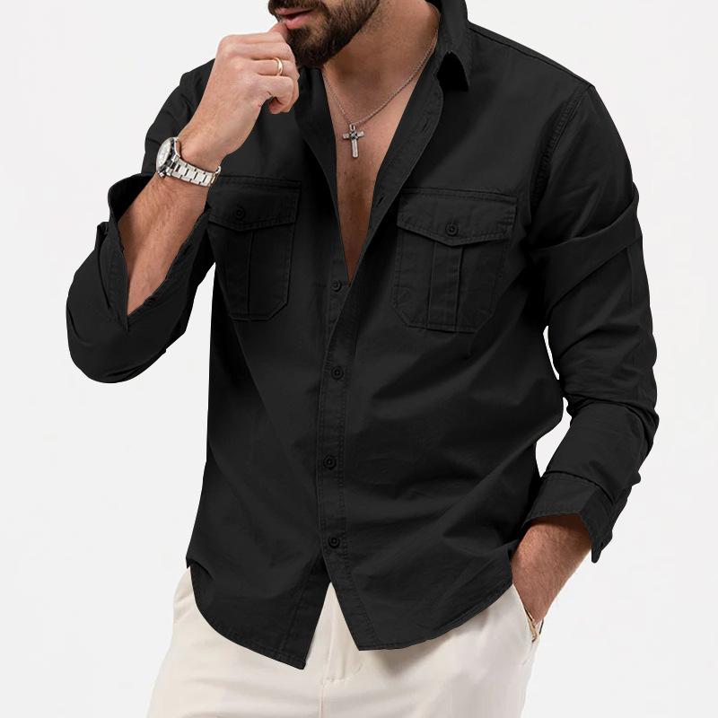 Heren Cargo Shirt – Functioneel, Ademend en Stijlvo