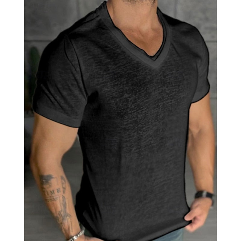 Daan | V-hals T-shirt voor de Zomer