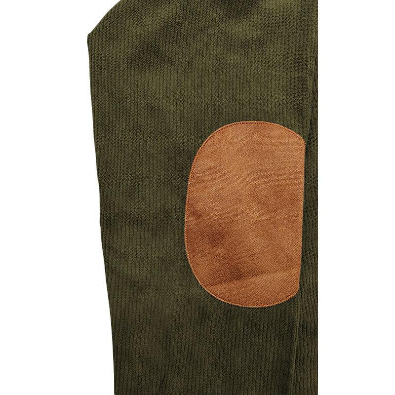 Heren Colorblock Corduroy Langarm Polo Shirt - Stijlvol