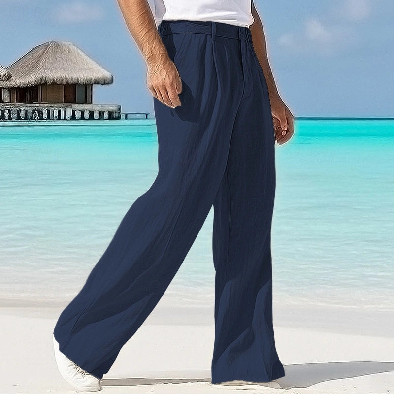 Mitchell | Comfortabele linnen zomerbroek voor heren