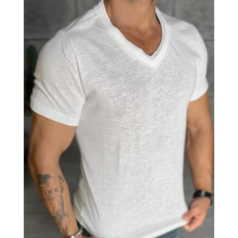 Daan | V-hals T-shirt voor de Zomer
