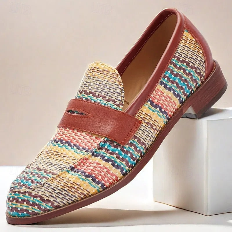 Premium gekleurde loafers voor heren