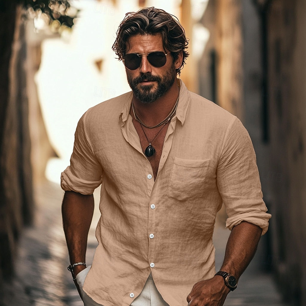 Luca - linnen overhemd voor de zomer
